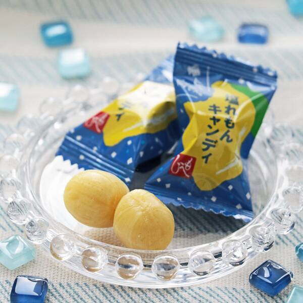 <b>塩飴特集<br></b>サクッ！と噛んで直ぐに溶けて食べ切れる、新感覚の「塩れもんキャンディ」や、すいかの濃縮果汁を練りこんだ「塩すいか飴」が入荷しました。塩分補給にもオススメです。